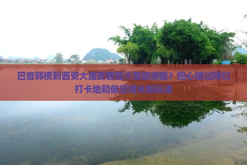巴音郭楞到西安大唐芙蓉园大型旅游团？担心错过网红打卡地和低空观光新玩法