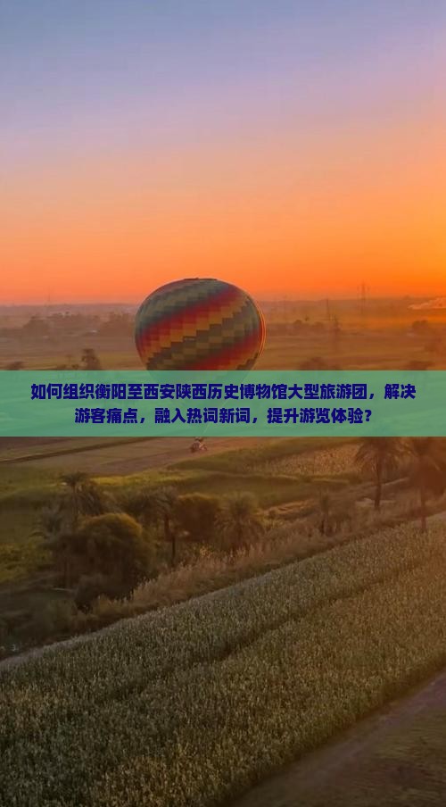 如何组织衡阳至西安陕西历史博物馆大型旅游团，解决游客痛点，融入热词新词，提升游览体验？