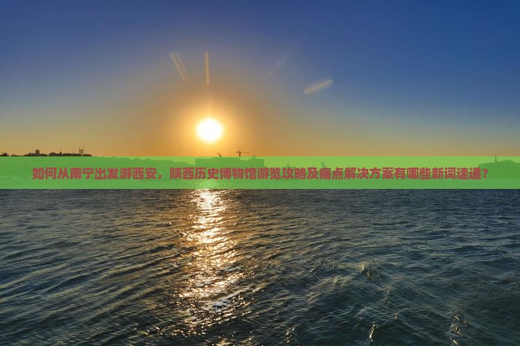 如何从南宁出发游西安，陕西历史博物馆游览攻略及痛点解决方案有哪些新词速递？