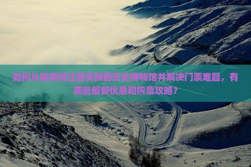 如何从陇南前往西安陕西历史博物馆并解决门票难题，有哪些最新优惠和购票攻略？