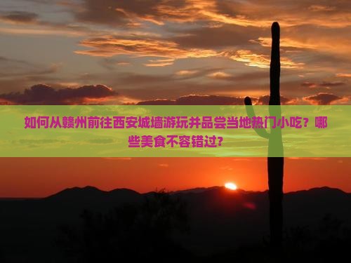 如何从赣州前往西安城墙游玩并品尝当地热门小吃？哪些美食不容错过？