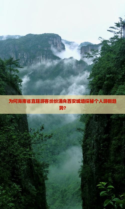 为何海南省直辖游客纷纷涌向西安城墙探秘个人游新趋势？