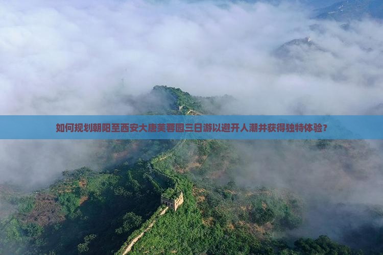 如何规划朝阳至西安大唐芙蓉园三日游以避开人潮并获得独特体验？