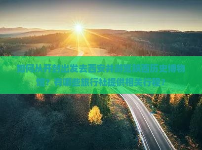 如何从开封出发去西安并游览陕西历史博物馆？有哪些旅行社提供相关行程？