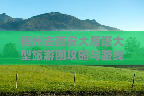 梧州去西安大雁塔大型旅游团攻略与路线指南