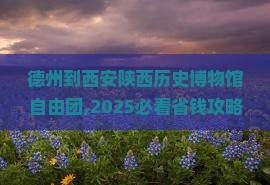 德州到西安陕西历史博物馆自由团