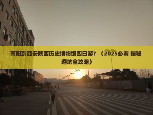 南阳到西安陕西历史博物馆四日游
