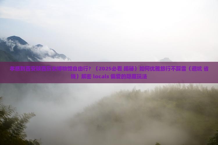 孝感到西安陕西历史博物馆自由行