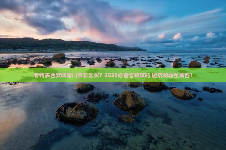 忻州去西安城墙门票