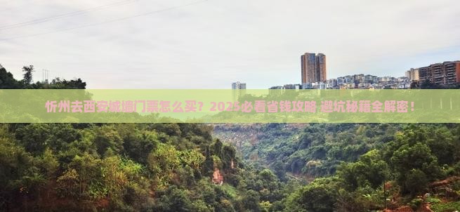 忻州去西安城墙门票
