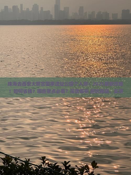 珠海去西安大明宫国家遗址公园个人游