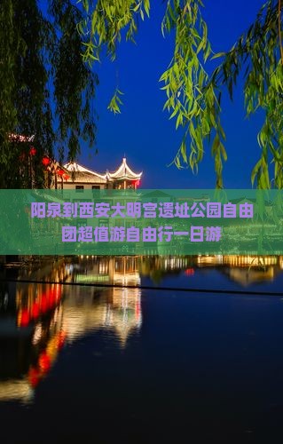 阳泉到西安大明宫国家遗址公园自由团