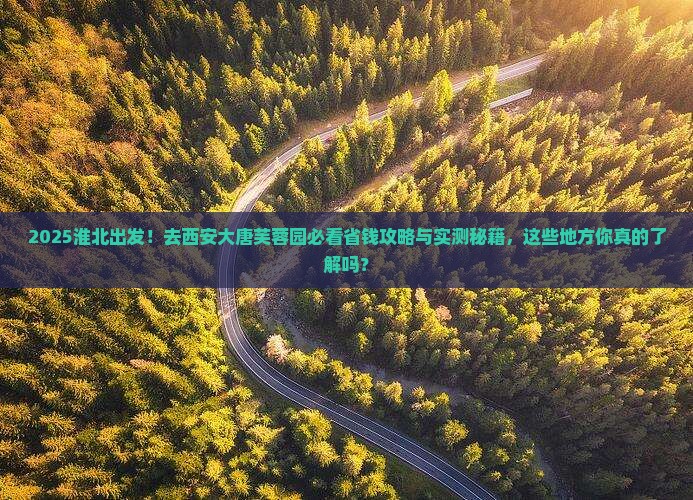 淮北去西安大唐芙蓉园旅游