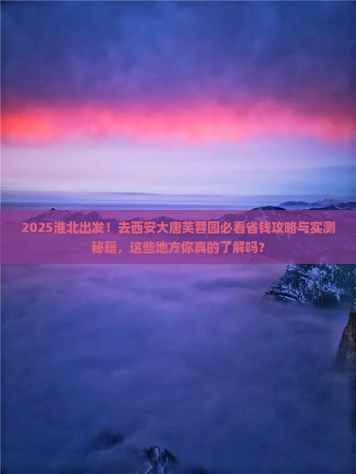 淮北去西安大唐芙蓉园旅游