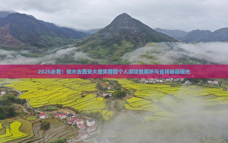 衡水去西安大唐芙蓉园个人游