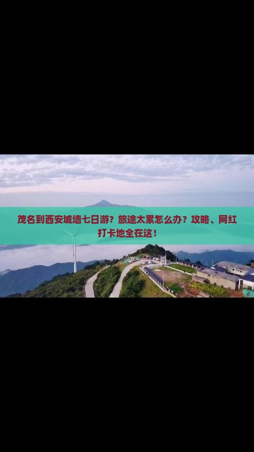 茂名到西安城墙七日游？旅途太累怎么办？攻略、网红打卡地全在这！