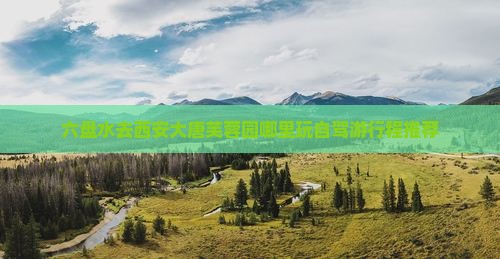 六盘水去西安大唐芙蓉园哪里玩自驾游行程推荐