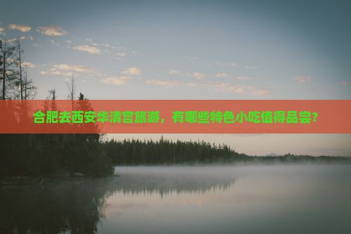 合肥去西安华清宫旅游，有哪些特色小吃值得品尝？