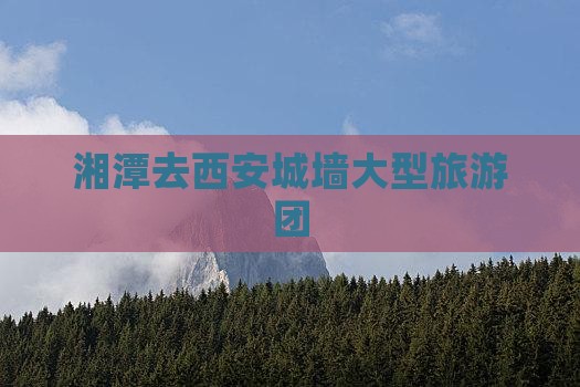 湘潭去西安城墙大型旅游团