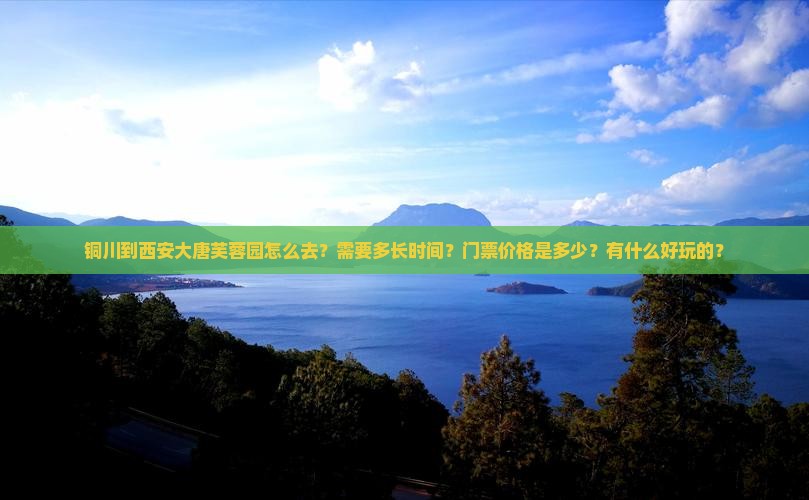 铜川到西安大唐芙蓉园怎么去？需要多长时间？门票价格是多少？有什么好玩的？
