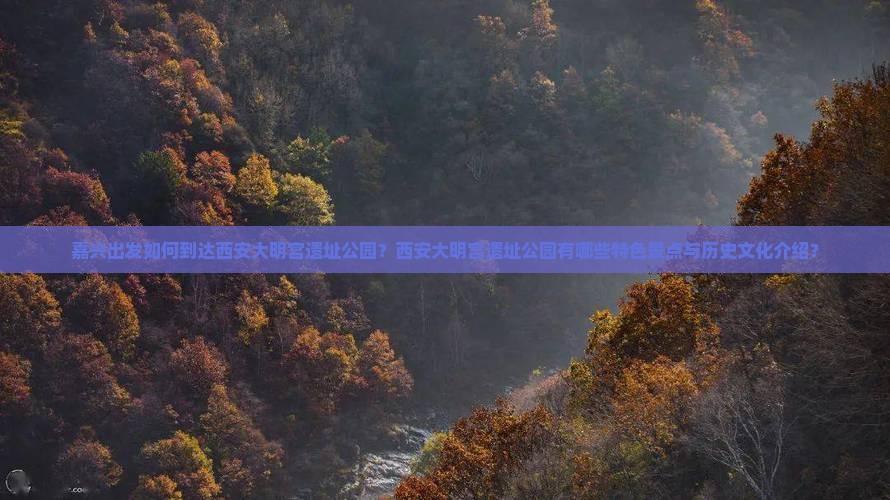 嘉兴出发如何到达西安大明宫遗址公园？西安大明宫遗址公园有哪些特色景点与历史文化介绍？