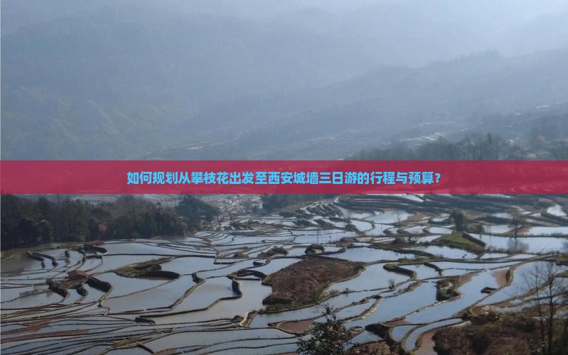 如何规划从攀枝花出发至西安城墙三日游的行程与预算？