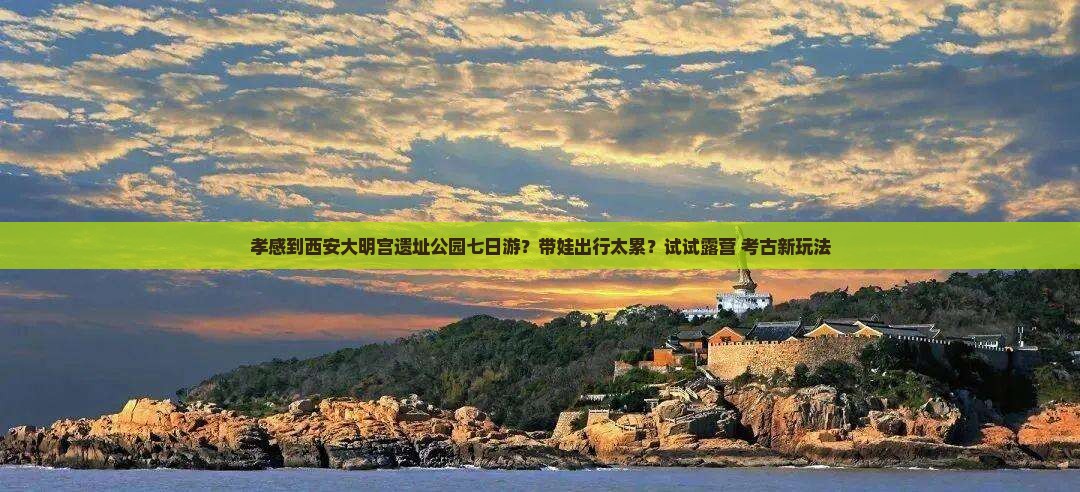 孝感到西安大明宫遗址公园七日游？带娃出行太累？试试露营+考古新玩法