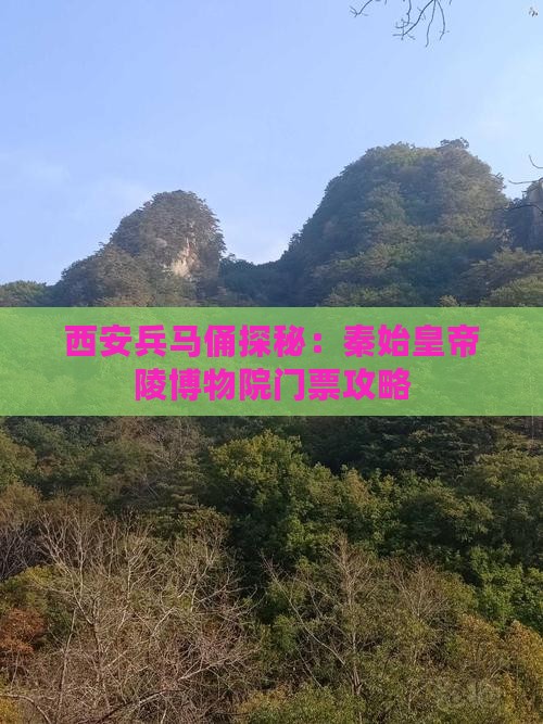 西安兵马俑探秘：秦始皇帝陵博物院门票攻略