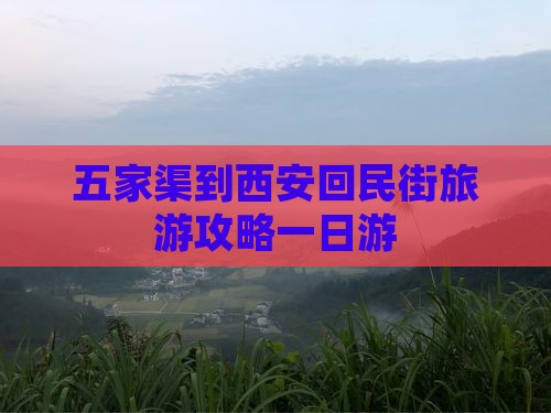五家渠到西安回民街旅游攻略一日游