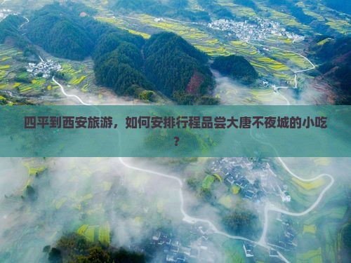 四平到西安旅游，如何安排行程品尝大唐不夜城的小吃？