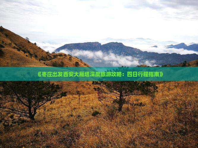 《枣庄出发西安大雁塔深度旅游攻略：四日行程指南》