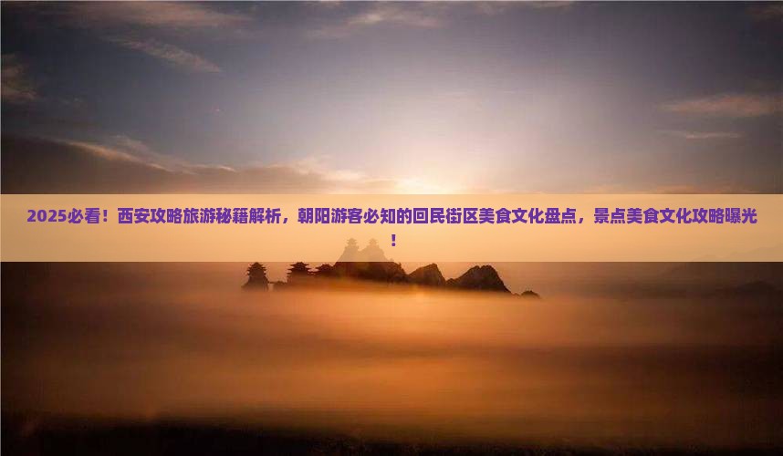 朝阳到西安回民街景点