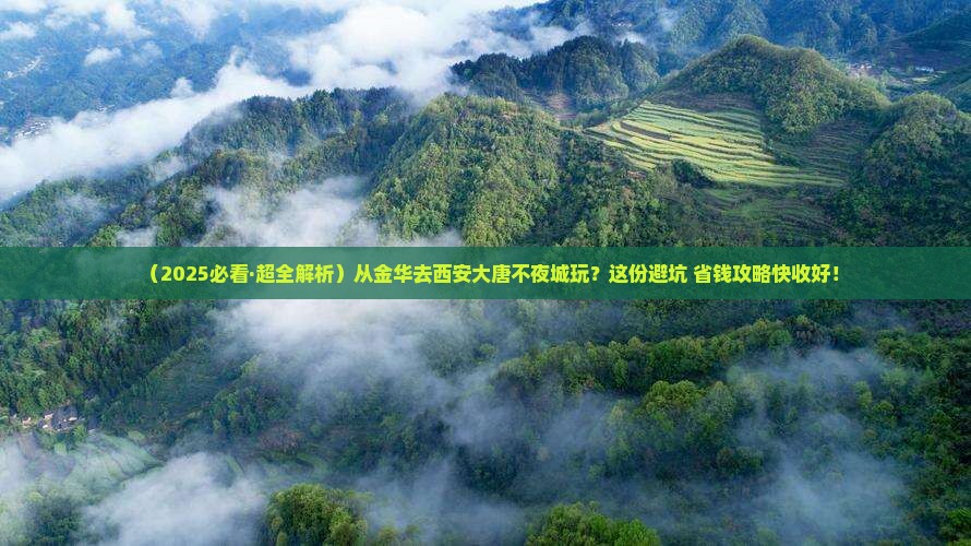 金华到西安大唐不夜城哪里玩