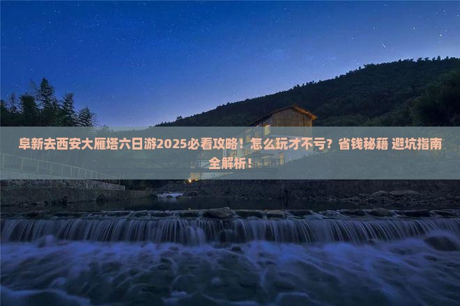 阜新去西安大雁塔六日游