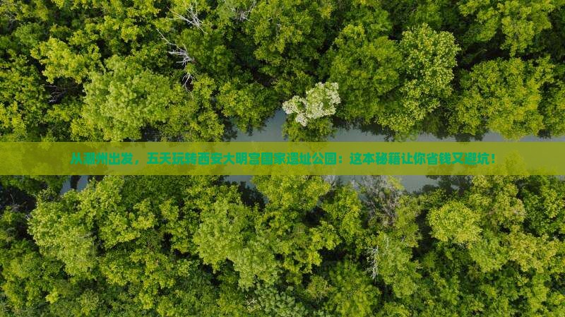 潮州去西安大明宫国家遗址公园五日游