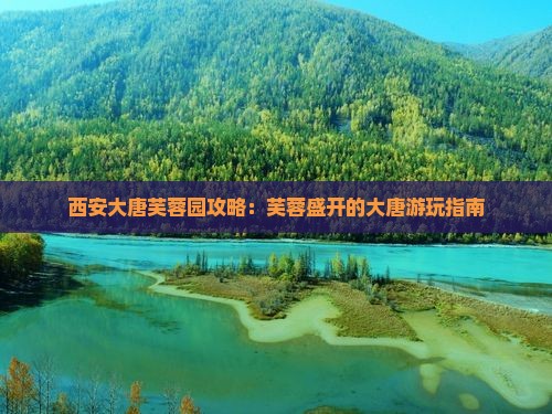 阳泉到西安大唐芙蓉园哪里玩