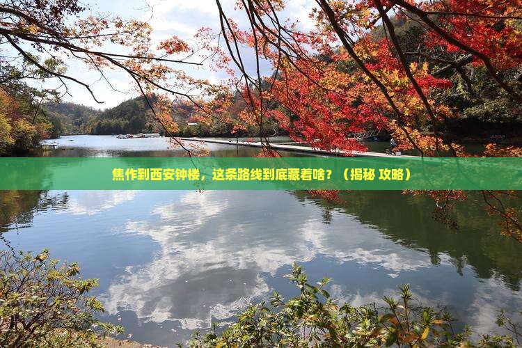 焦作到西安钟楼必去地