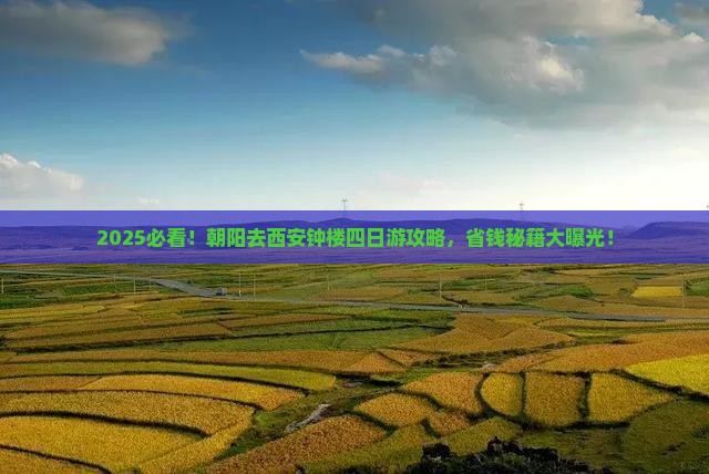 朝阳去西安钟楼四日游