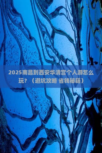 南昌到西安华清宫个人游