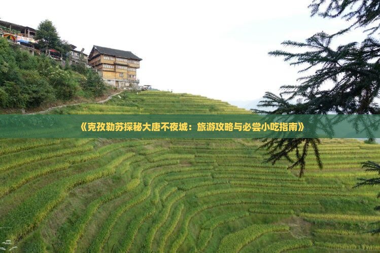 《克孜勒苏探秘大唐不夜城：旅游攻略与必尝小吃指南》