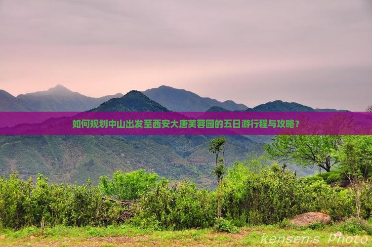 如何规划中山出发至西安大唐芙蓉园的五日游行程与攻略？