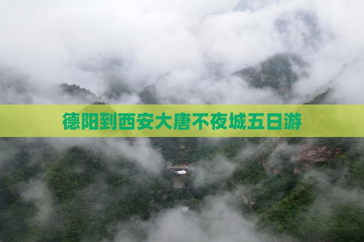 德阳到西安大唐不夜城五日游