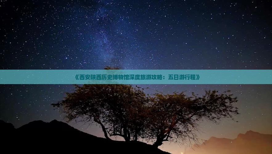 《西安陕西历史博物馆深度旅游攻略：五日游行程》