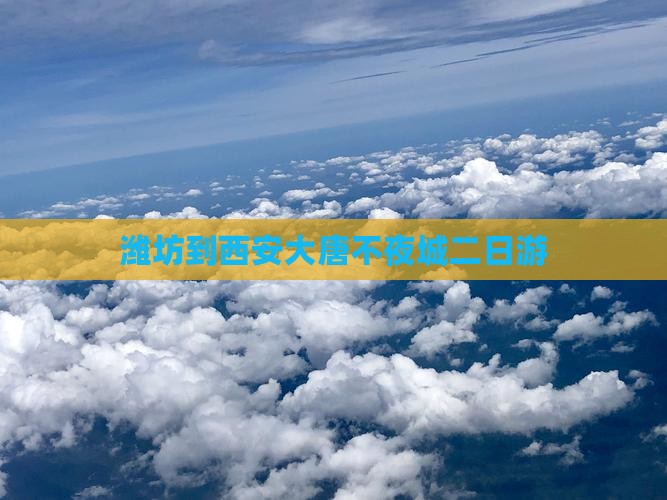 潍坊到西安大唐不夜城二日游