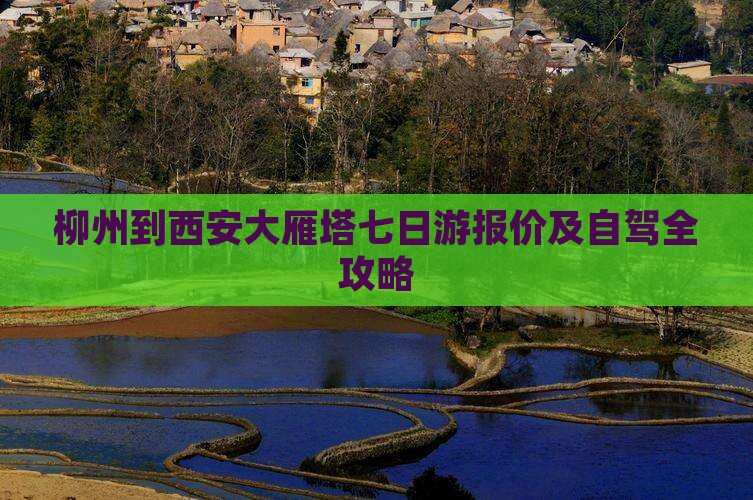 柳州到西安大雁塔七日游报价及自驾全攻略