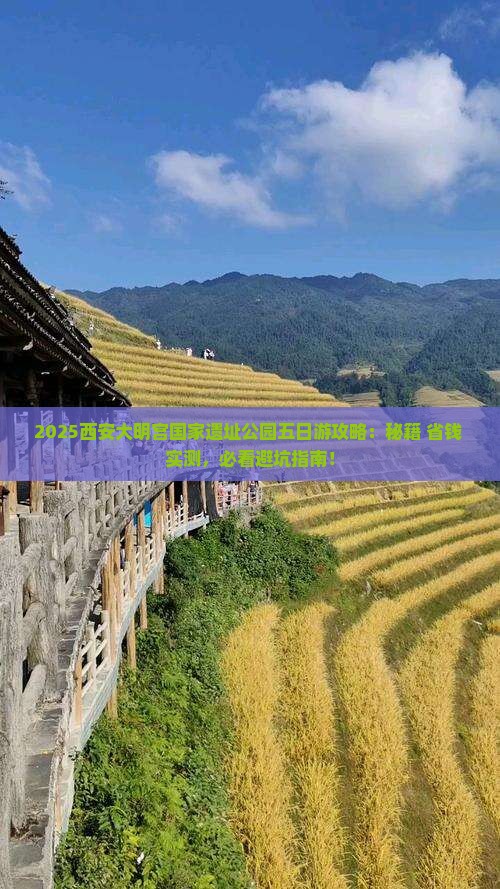 一月到西安大明宫国家遗址公园五日游
