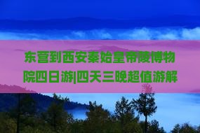 东营到西安秦始皇帝陵博物院四日游