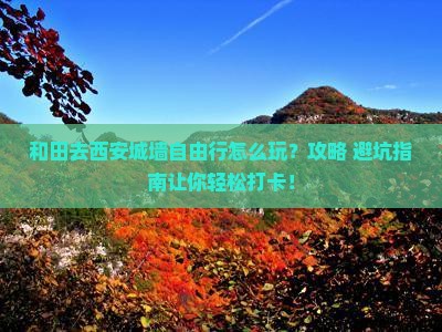 和田去西安城墙自由行