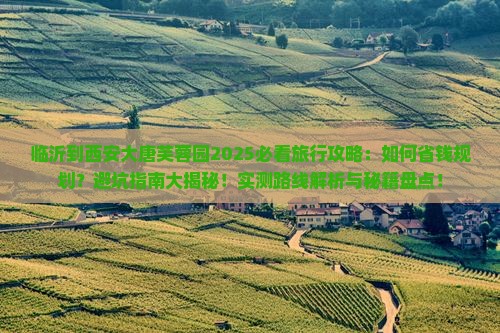 临沂到西安大唐芙蓉园旅行社