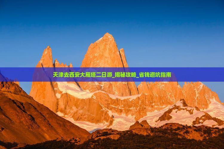 天津去西安大雁塔二日游